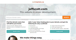 Desktop Screenshot of jeffscott.com